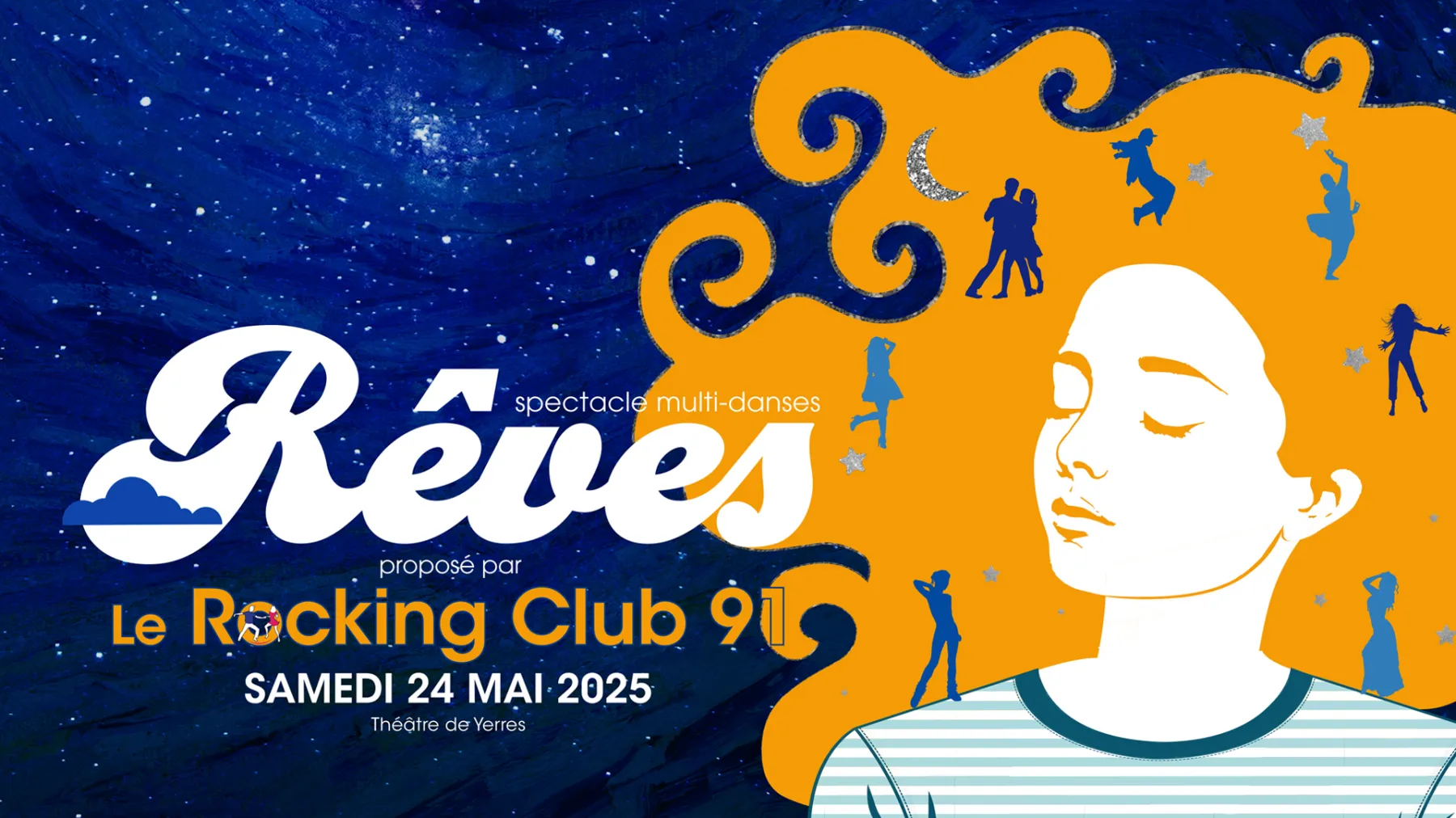 Affiche du spectacle, MD, ce rêve proposé par le Rocking Club 91 à Yerres