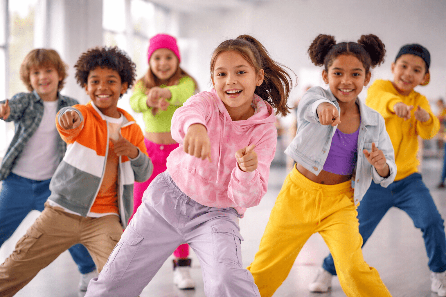 Photo d'enfants, dansant la K-pop